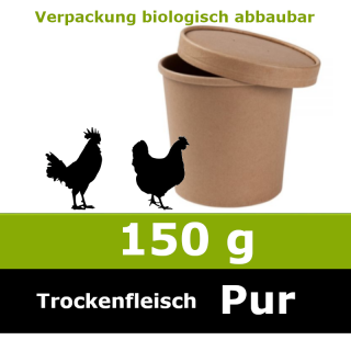 Wunschnapf Hühnchen Pur 150g - ideal als Trocken Barf oder Leckerlie